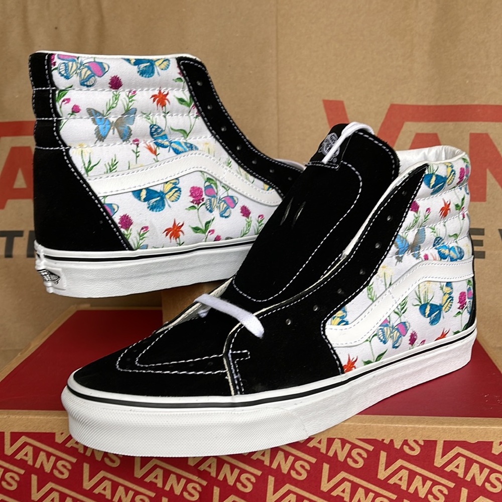 Vans Sk8-HI Butterfly Floral Marshmallow Mens